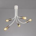 Grace Flexible 5 Light Ceiling Light in Satin White/Satin Nickel additional 5