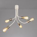 Grace Flexible 5 Light Ceiling Light in Satin White/Satin Nickel additional 1