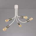 Grace Flexible 5 Light Ceiling Light in Satin White/Satin Nickel additional 10