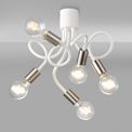 Grace Flexible 5 Light Ceiling Light in Satin White/Satin Nickel additional 7