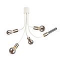 Grace Flexible 5 Light Ceiling Light in Satin White/Satin Nickel additional 19