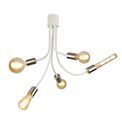 Grace Flexible 5 Light Ceiling Light in Satin White/Satin Nickel additional 20