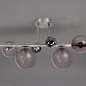 Rylee Semi-Flush Ceiling Light, 4 x G9, Polished Chrome, Smoked Glass additional 2