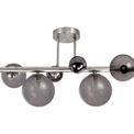 Rylee Semi-Flush Ceiling Light, 4 x G9, Polished Chrome, Smoked Glass additional 3