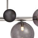 Rylee Semi-Flush Ceiling Light, 4 x G9, Polished Chrome, Smoked Glass additional 5