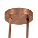 Rylee 4 x G9, Antique Copper, Opal &amp; Copper Glass Semi Flush Ceiling Light additional 7