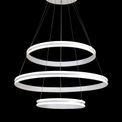 Ocean Pendant, 3 Light 50W,30W,20W LED, 4000K, 5470lm, Dimmable, Matt White, additional 12
