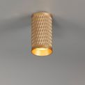 Sienna 11cm Surface Mounted Champagne Gold Ceiling Light (1 x GU10) additional 1