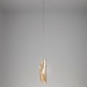 Wren Pendant 2m, 1 x G9, Polished Chrome/Amber Glass additional 2
