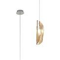 Wren Pendant 2m, 1 x G9, Polished Chrome/Amber Glass additional 5