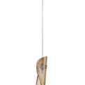 Tianna Pendant 2m, 1 x G9, Brass/Polished Chrome &amp; Cognac Glass additional 4