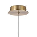 Tianna Pendant 2m, 1 x G9, Brass/Polished Chrome &amp; Cognac Glass additional 5