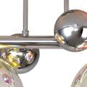 Rylee Semi-Flush Ceiling Light, 4 x G9, Polished Chrome/Iridescent Glass additional 5