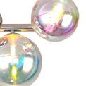 Rylee Semi-Flush Ceiling Light, 4 x G9, Polished Chrome/Iridescent Glass additional 6