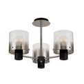 Brita Semi Ceiling Light, 3 x E27, Black/Smoke Fade Glass additional 8