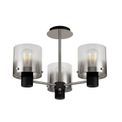 Brita Semi Ceiling Light, 3 x E27, Black/Smoke Fade Glass additional 11