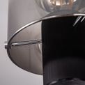 Brita Semi Ceiling Light, 3 x E27, Black/Smoke Fade Glass additional 6