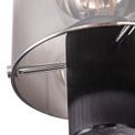 Brita Semi Ceiling Light, 3 x E27, Black/Smoke Fade Glass additional 7