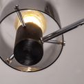 Brita Semi Ceiling Light, 3 x E27, Black/Smoke Fade Glass additional 20