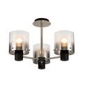 Brita Semi Ceiling Light, 3 x E27, Black/Smoke Fade Glass additional 9