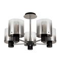 Brita Semi Ceiling Light, 5 x E27, Black/Smoke Fade Glass additional 8