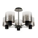 Brita Semi Ceiling Light, 5 x E27, Black/Smoke Fade Glass additional 12