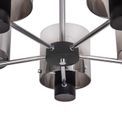 Brita Semi Ceiling Light, 5 x E27, Black/Smoke Fade Glass additional 4