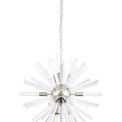 Claire 10 Light E14, Round Pendant Polished Nickel / Clear Glass additional 8