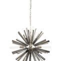 Claire 10 Light E14, Round Pendant Polished Nickel / Smoke Glass additional 6