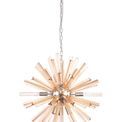 Claire 10 Light E14, Round Pendant Polished Nickel / Champagne Gold Glass additional 5