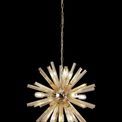 Claire 10 Light E14, Round Pendant Polished Nickel / Champagne Gold Glass additional 3