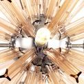 Claire 10 Light E14, Round Pendant Polished Nickel / Champagne Gold Glass additional 10