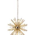 Claire 10 Light E14, Round Pendant Polished Nickel / Champagne Gold Glass additional 6