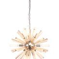 Claire 10 Light E14, Round Pendant Polished Nickel / Champagne Gold Glass additional 8