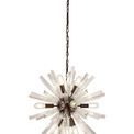 Claire 10 Light E14, Round Pendant Brown Oxide / Clear Glass additional 9