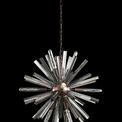 Claire 10 Light E14, Round Pendant Brown Oxide / Smoke Glass additional 2