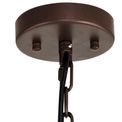 Claire 10 Light E14, Round Pendant Brown Oxide / Smoke Glass additional 9