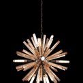Claire 10 Light E14, Round Pendant Brown Oxide / Champagne Gold Glass additional 1