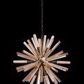 Claire 10 Light E14, Round Pendant Brown Oxide / Champagne Gold Glass additional 2