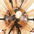 Claire 10 Light E14, Round Pendant Brown Oxide / Champagne Gold Glass additional 10