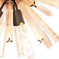 Claire 10 Light E14, Round Pendant Brown Oxide / Champagne Gold Glass additional 11