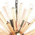 Claire 10 Light E14, Round Pendant Brown Oxide / Champagne Gold Glass additional 12
