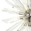 Claire 16 Light E27, Round Pendant Polished Nickel / Clear Glass additional 5