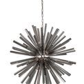 Claire 16 Light E27, Round Pendant Polished Nickel / Smoke Glass additional 3