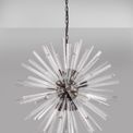 Claire 16 Light E27, Round Pendant Brown Oxide / Clear Glass additional 2