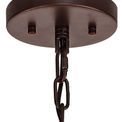 Claire 16 Light E27, Round Pendant Brown Oxide / Champagne Gold Glass additional 7
