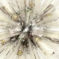 Claire 32 Light E27, Polished Nickel / Clear Glass Round Pendant Light additional 6