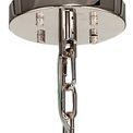 Claire 32 Light E27, Polished Nickel / Clear Glass Round Pendant Light additional 7