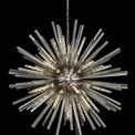 Claire 32 Light E27, Round Pendant Polished Nickel / Smoke Glass additional 1