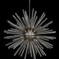 Claire 32 Light E27, Round Pendant Polished Nickel / Smoke Glass additional 2